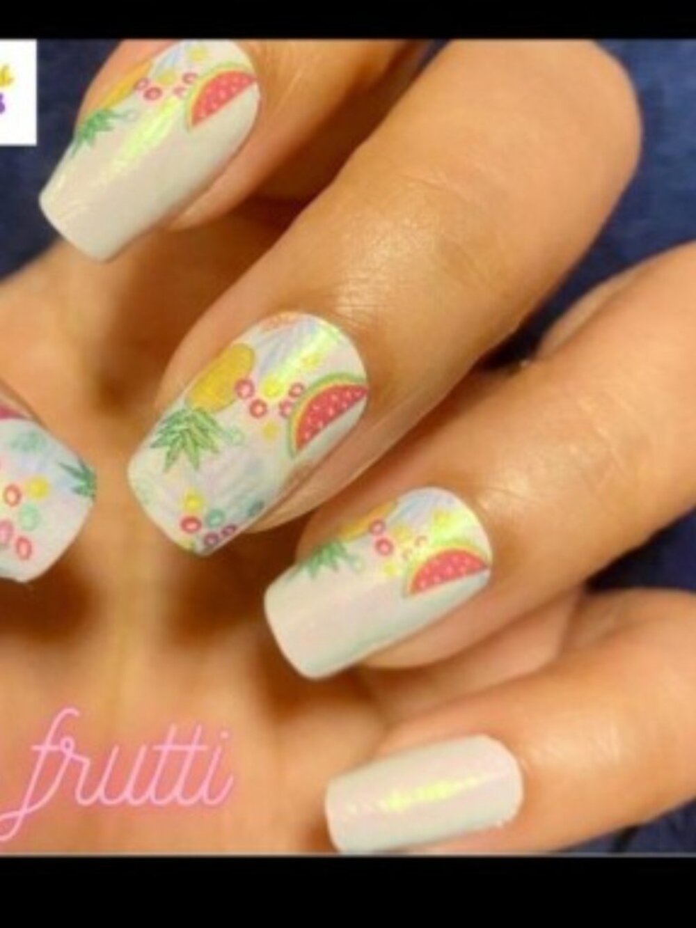 Tutti Fruitti Color Street Nail Polish Strips Retired Watermelon Gold Shimmer